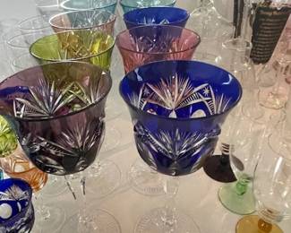 Large selection of vintage barware.