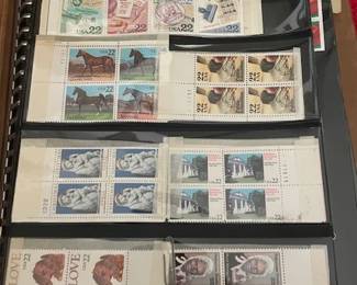 Large selection of postage stamps.