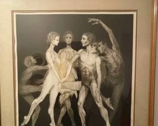 G. H Rothe dance bejart, "Romeo & Juliette," artist proof.