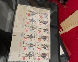 Large selection of postage stamps.