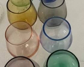 Large selection of vintage barware.