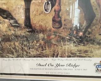 "Duel on Yew Ridge" Don Stivers Signed Limited Edition Civil War Artist Proof.