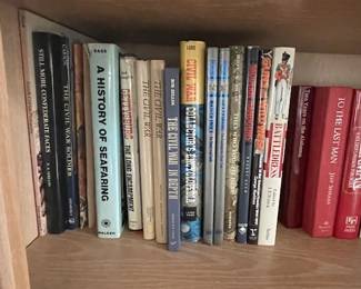 Large selection of military and other books.