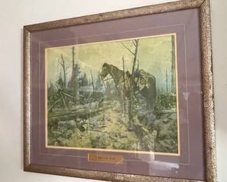 "Faithful Unto Death, Civil War Print by Gilbert Gaul.