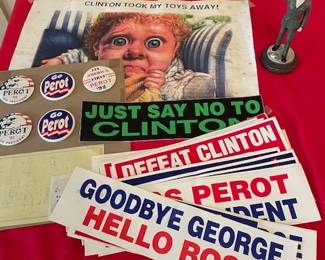 Political bumper stickers.