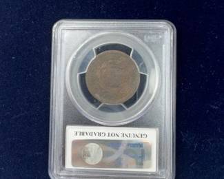 1845 PCGS graded Large cent