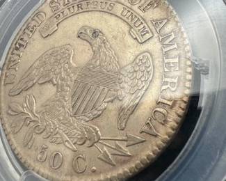 1828 capped bust half dollar