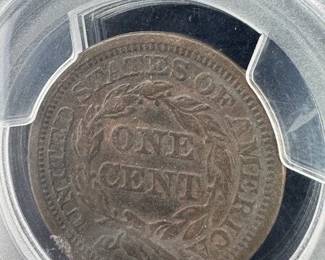 1845 PCGS graded large cent
