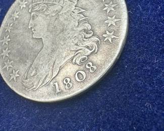 1808 capped bust half dollar
