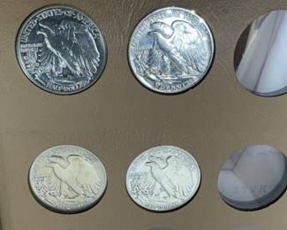 Dansco book of walking liberty Silver Half dollars