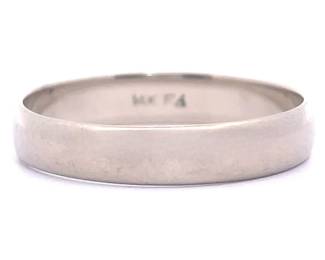 3.90mm Wide Band in Brightly Polished 14k Yellow Gold