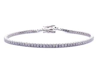 Sparkling 2 Carat Diamond Tennis Bracelet