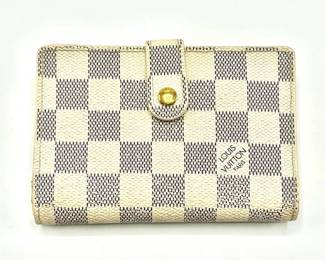 Louis Vuitton Damier Azur Portefeuille Viennois Clasp Wallet - Authentic