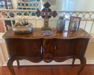 Sofa table/entry table/TV stand; cross and other accessories