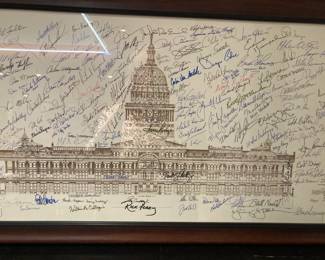 Autographed state capitol