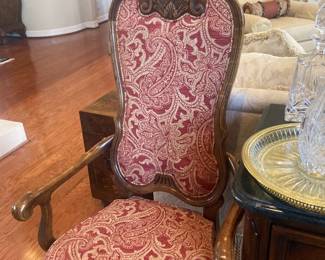 One of the two matching chairs