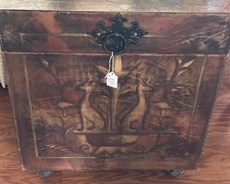 Small carved chest
