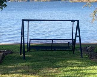 Sturdy swing…..oops…..not for sale…….set in concrete!