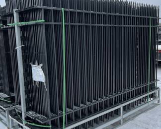 New Pallet Of 10ft x 6.5ft Power Coated Steel Frame Fencing