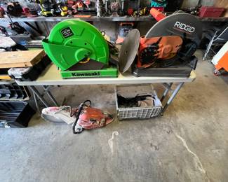 Chop saws, gas concrete saw
