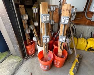 Electric supply posts w/ GFI outlets