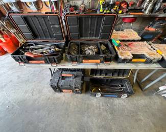 Assorted tools and cases