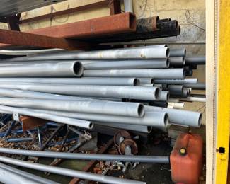 assorted sizes plastic conduit pipe