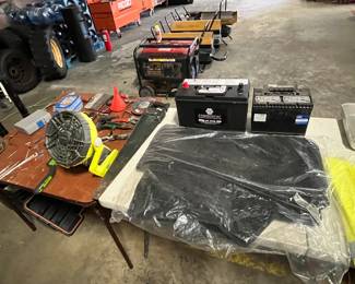 misc hand tools, batteries