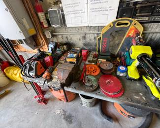 Blades, chargers, shop vacs