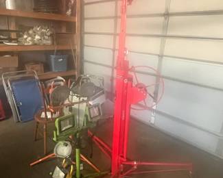 tripod rack and lighting