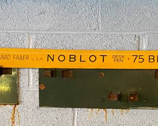 Vintage Noblot Pen Sign,  Store Display Item 1960s