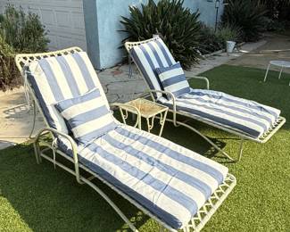 Vintage lounge chairs cushions NOT INCLUDED 