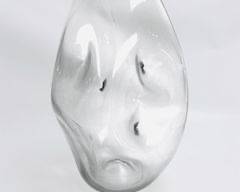 MCM 1950's Large Art Glass Dimple Vase
