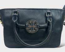 Vintage Tory Burch Amanda Black Leather Handbag
