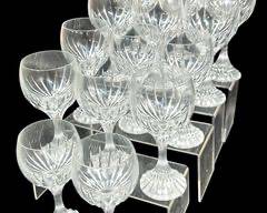 Fine Baccarat Crystal Wine Glasses Set of 14
