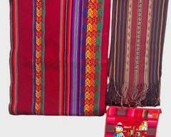 Vintage Hand Quilted Colorful Scarves and Quilted Embroidery Llamas & Woman Hot Pad ??
