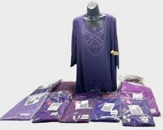 Vintage NIP Woman Within Shirt, Dress, Tunic, Cardigan, Three Pants & 2 Leggings, Denim 24/7 Tunic and Non-Branded 3 Pc Towel Set, Size 1X
