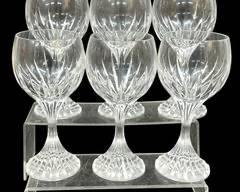 Fine Baccarat Crystal Wine Glasses Set of 6
