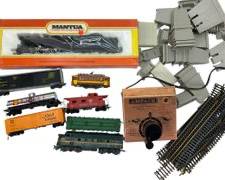 Vintage Mantua HO Scale Model Pennsylvania 315 Locomotive and Coal Car, HO Scale Train Cars, Mantua Tyco Pennsylvania 9769 Locomotive, Ampack Model 402 Model Rectifier Corp Speed Controller and More!
