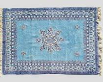 Vintage Persian Thick Pile Blue Area Rug
