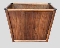Vintage MCM Mid Century Modern Wood Magazine Holder may be used as Planter or Waste Bin
