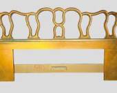 Vintage Hollywood Regency Style Giltwood Headboard
