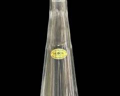 Vintage Block Crystal Poland Hand Crafted Decanter
