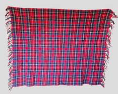 Vintage PENDLETON Woolen Mills Portland Oregon Wool Tartan Blanket
