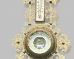Vintage German Veranderlich Holistic Barometer and Thermometer
