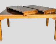 Wonderful Century Furniture Chin Hua Collection Asian Style Dining Table with 2 Extension Leaves

