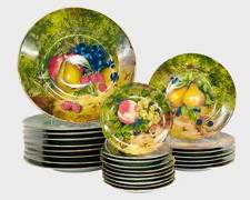 Vintage Rochard Limoges, France Signed A.T. Heritage Fruit Plates
