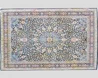 Fantastic Silk and Wool Persian Hand Knotted Area Rug Room
