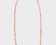 Fine Gold Filled Bead Red Coral Beaded Knotted 8mm 36 Inch Necklace
