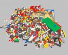Large lot of Legos mixed no complete sets
